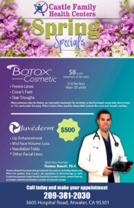 Castle Family Health Centers Atwater Winton CA Botox Cosmetic 1